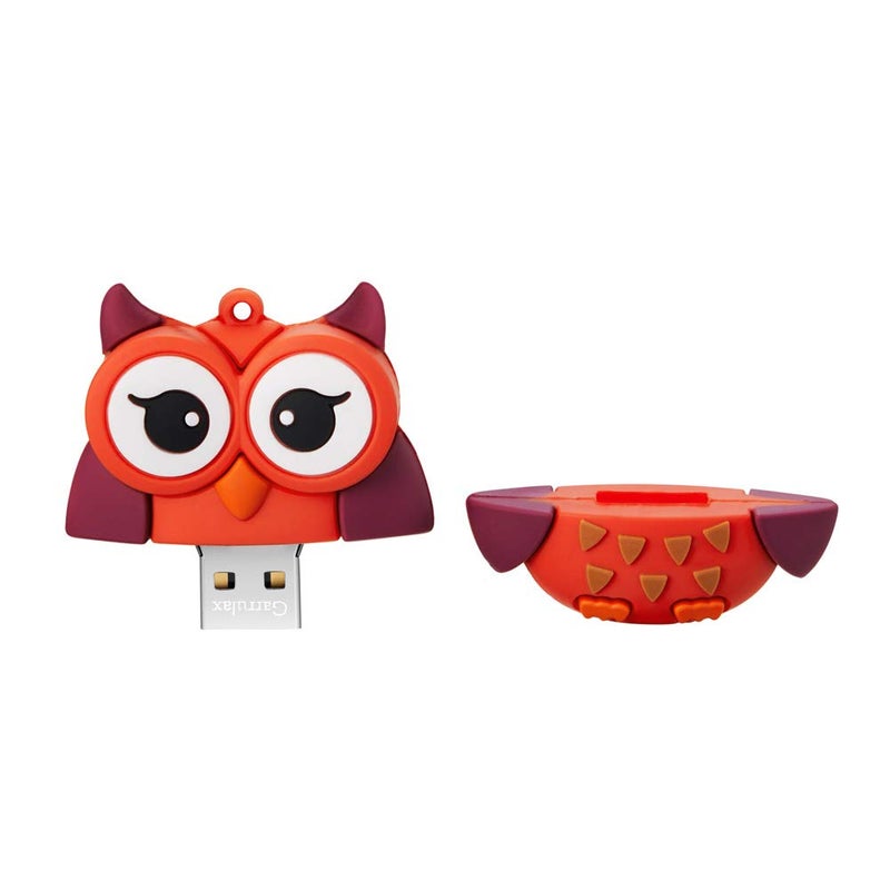 Garrulax جهاز تخزين فلاش GARRULAX USB، 8GB / 16GB / 32GB USB2.0 على شكل حيوانات لطيفة، ذاكرة USB لتخزين البيانات، محرك أقراص USB للأطفال والطلاب (32GB، بومة) - Image 2